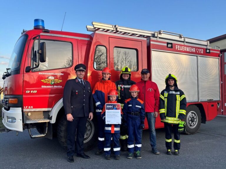 500 € Spende für den Medinger-Feuerwehr-Verein e. V.